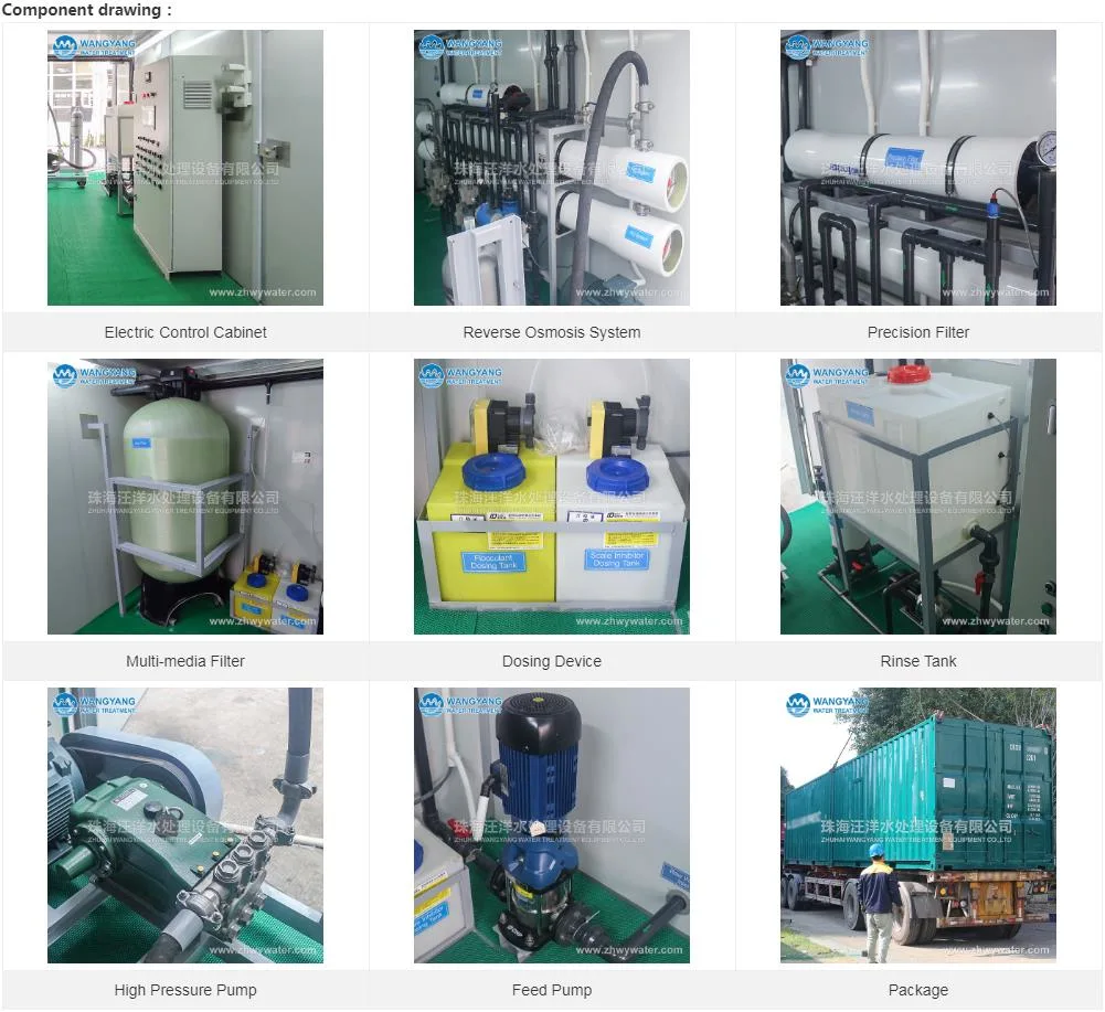 72t RO Seawater Desalination System Fresh Water Generator Water Maker