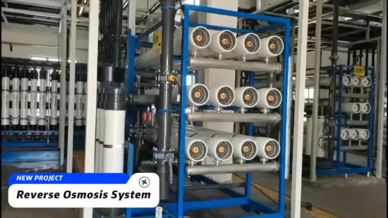 Tratamento de água do sistema de osmose reversa da planta RO de dessalinização em grande escala para uso industrial